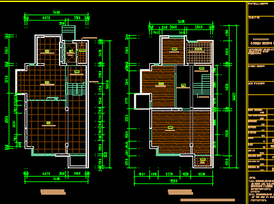 二层中式风格别墅装修施工图(含效果)免费下载 - 建筑装修图 - 土木工程网